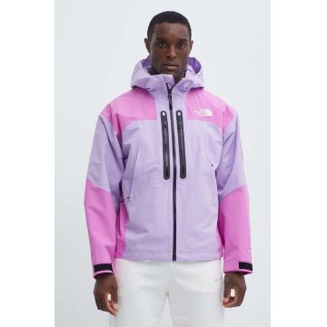 The North Face geaca barbati, culoarea violet, de tranzitie, oversize, NF0A879EVFO1