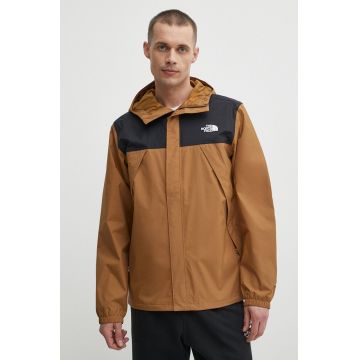 The North Face jacheta de exterior Antora culoarea maro, NF0A7QEYYW21