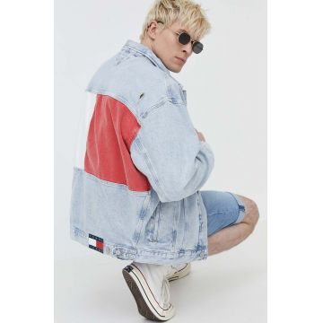 Tommy Jeans geacă din denim bărbați, de tranziție DM0DM18774