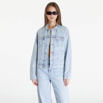 Jacheta Tommy Jeans Mom Classic Flag Jacket Denim Light