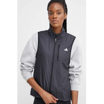 adidas Performance vesta sport Own The Run Base culoarea negru, de tranzitie, IK7446 adidas Performance vesta sport Own The Run Base culoarea negru, de tranzitie, IK7446