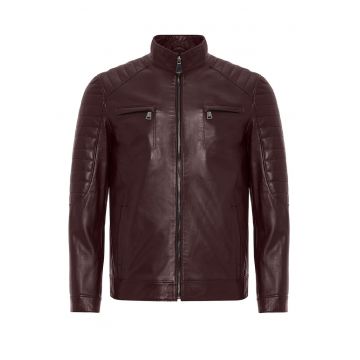 Jacheta biker de piele