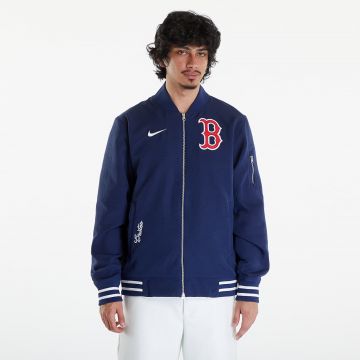 Nike Men's AC Bomber Jacket Boston Red Sox Midnight Navy/ Midnight Navy/ White