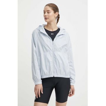 Under Armour windbreaker Rival culoarea gri, de tranzitie