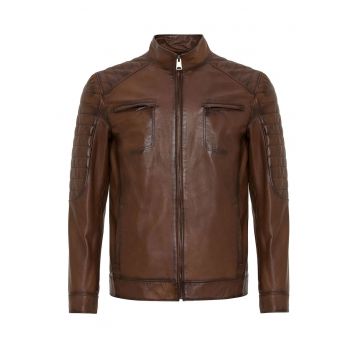 Jacheta biker de piele