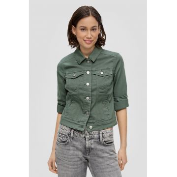 Jacheta de denim cu guler clasic