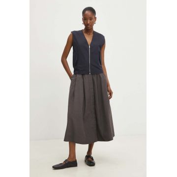 Answear Lab vesta culoarea negru, de tranzitie Answear Lab vesta culoarea negru, de tranzitie