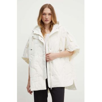 Boss Orange geaca femei, culoarea bej, de iarna, oversize, 50518502