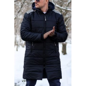 Geaca neagra barbati cu gluga - ACTIVe
