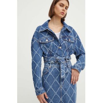 HUGO geacă din denim femei, de tranziție, oversized, 50519905