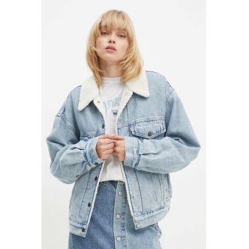 Levi's geaca jeans femei, de tranzitie, oversize, A4435