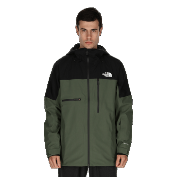 M PWDRFLO FL JKT THYME/TNF BLACK