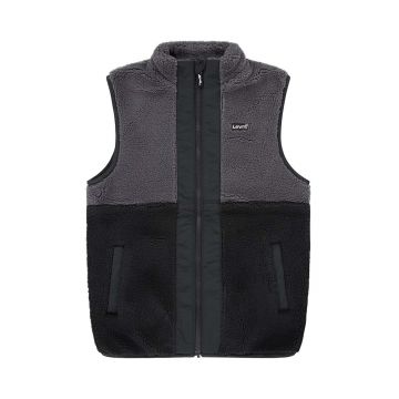Levi's vesta copii SHERPA VEST culoarea negru, 9EL248