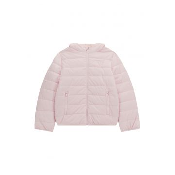 Geaca cu vatelina si gluga - Roz pal