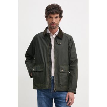 Barbour jacheta de bumbac culoarea verde, de tranzitie