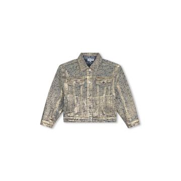 Marc Jacobs geacă din denim pentru copii culoarea auriu, W60302