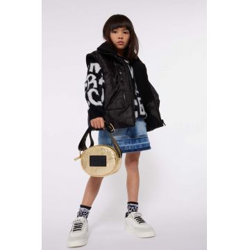 Marc Jacobs vesta cu doua fete pentru copii culoarea negru, W60299 Marc Jacobs vesta cu doua fete pentru copii culoarea negru, W60299