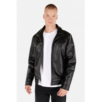 Jacheta de piele ecologica cu fermoar Jacheta de piele ecologica cu fermoar