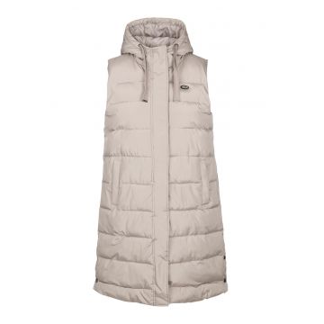 Vesta lunga matlasata cu gluga